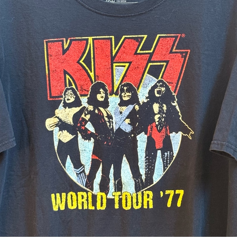 KISS World Tour 1977 T-Shirt Size 3XL